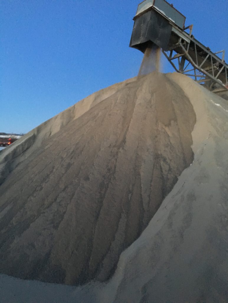 Dufferin Aggregates pile of Aglime product